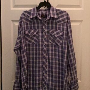 🤠The Original Cascade Ranchwear Pearl Snap button Up Size Large Western Style 🤠